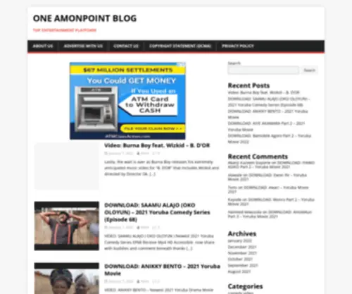 Amonpointblog.com(ONE Amonpoint Blog) Screenshot