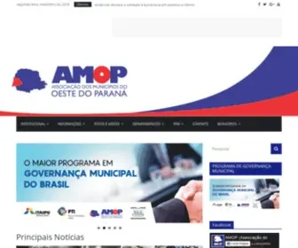 Amop.org.br(Associação dos municípios do oeste do paraná) Screenshot