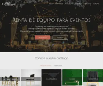 Amoraleseventos.com(Renta de equipo para eventos) Screenshot