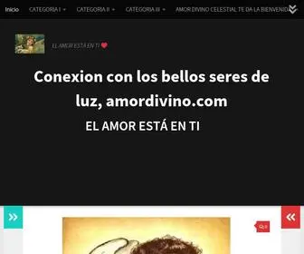 Amordivinocelestial.com(Conexión) Screenshot