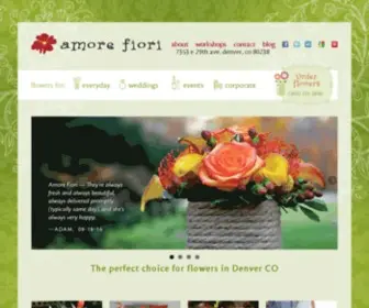 Amore-Fiori.com(Amore Fiori Flowers & Gifts) Screenshot