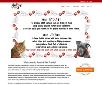 Amorepetfoods.com(Amore Pet Foods) Screenshot