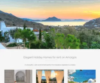 Amorgos-Holidayhomes.com(Elegant Holiday Homes for rent on Amorgos for let house apartments) Screenshot