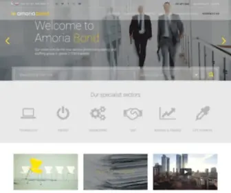 Amoriabond.com(Amoria Bond are a recruitment consultancy specialising in 6 key industry sectors) Screenshot