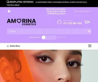 Amorinacosmetics.com(Amorina Cosmetics) Screenshot