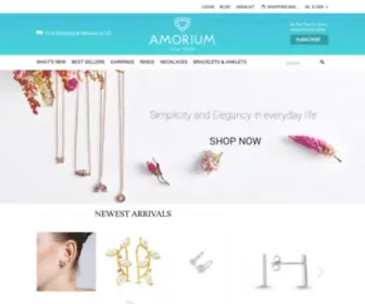 Amorium.com(Handmade Jewelry with Trendy Styles and Timeless Designs) Screenshot