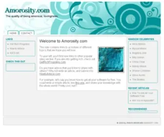 Amorosity.com(Various topics) Screenshot