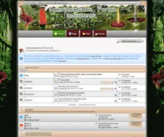 Amorphophallus-Forum.de(Startseite) Screenshot