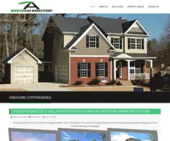 Amortgagedirectory.com(America Mortgage Directory Residential & Commercial) Screenshot