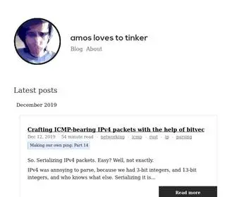 Amos.me(A strange contraption indeed) Screenshot