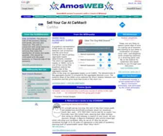 Amosweb.com(Economics with a touch of Whimsy) Screenshot