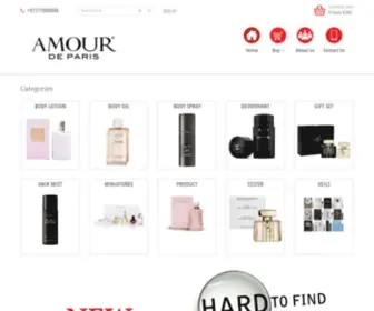 Amourbh.net(AMOUR DE PARIS PERFUMES) Screenshot