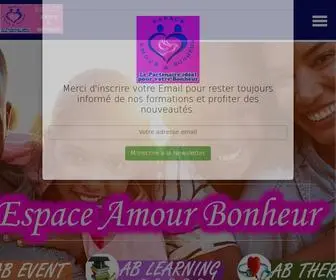 Amourbonheur.com(Espace Amour Bonheur) Screenshot