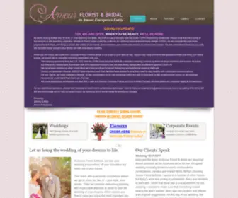 Amourmoments.com(Amour Florist & Bridal) Screenshot