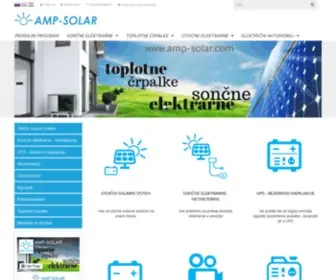 AMP-Solar.com(Spletna trgovina kjer lahko najdete vse za energijo) Screenshot