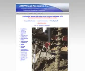 AmpacPercolationtesting.com(AM/PAC Percolation Testing & Geotechnical Engineering) Screenshot