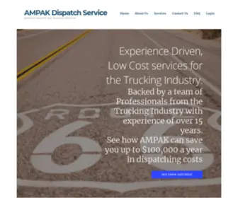 Ampakds.com(Full service Dispatch Service Provider which) Screenshot