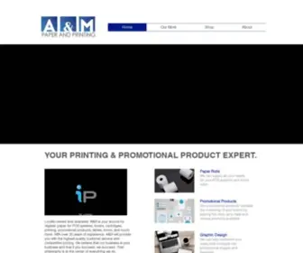 Ampaperprinting.com(A&M Paper and Printing) Screenshot