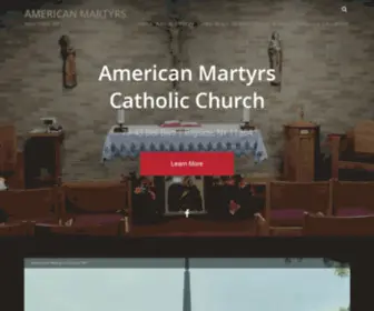 Amparish.org(American Martyrs RC Church) Screenshot