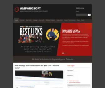 Amparosoft.com(Mobile solutions to expand your talents) Screenshot