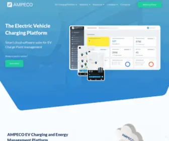 Ampeco.com(The EV Charging Platform) Screenshot