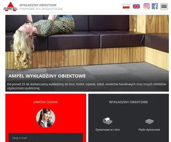 Ampel.com.pl(Wykładziny obiektowe) Screenshot