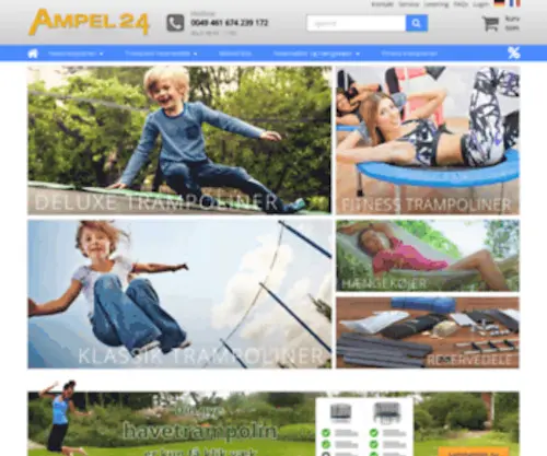 Ampel24.dk(Ampel24 Trampolin Online Shop) Screenshot
