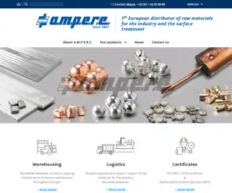 Ampere.com(Fournisseur d'anodes) Screenshot