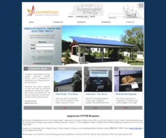 Ampericon.com(New Jersey Residential Home Free Solar Lease Power Panel Installers Companies NJ) Screenshot