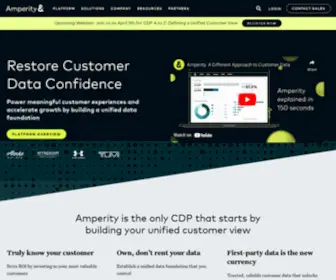 Amperity.com(The Customer Data Platform Built for the Enterprise) Screenshot