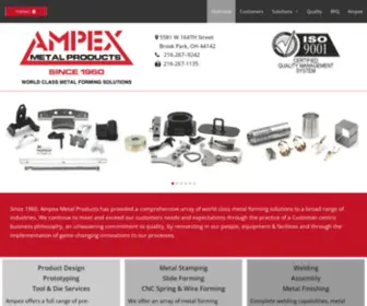 Ampexmetal.com(Ampex Metal Products) Screenshot