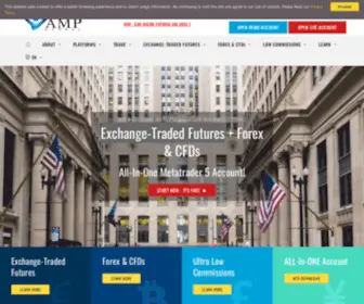 Ampglobal.com(Low Commissions Futures Trading Online Broker) Screenshot