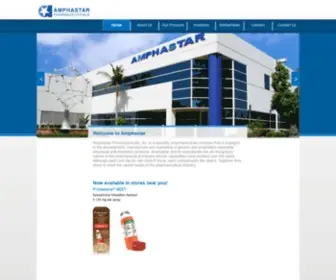 Amphastar.com(Home) Screenshot