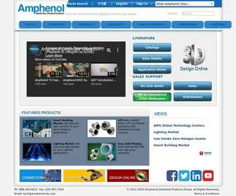 Amphenol-Industrial.com(Amphenol Industrial Products Group) Screenshot