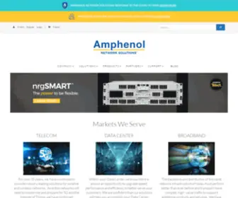 Amphenol-NS.com(Amphenol Network Solutions) Screenshot