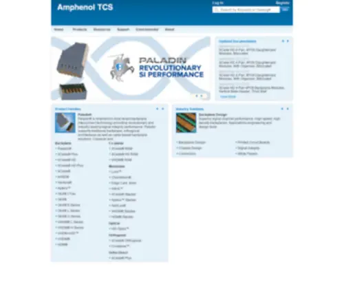 Amphenol-TCS.com(Amphenol TCS) Screenshot