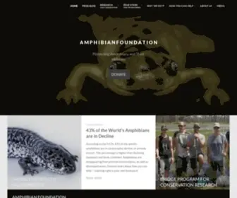 Amphibianfoundation.org(The Amphibian Foundation) Screenshot