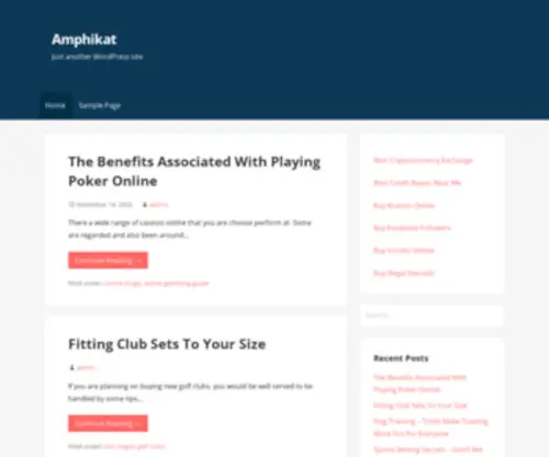 Amphikat.com(Just another WordPress site) Screenshot