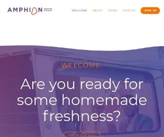 Amphion.be(Amphion is a creative agency Based in Brussels) Screenshot