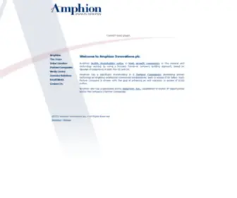 Amphionplc.com(Amphion Innovations plc) Screenshot