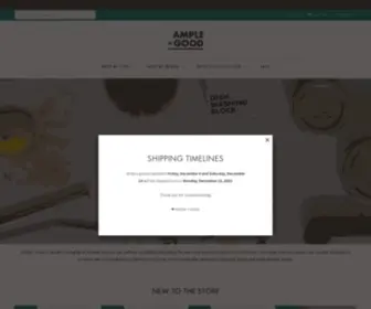 Ampleandgood.com(Non-toxic, low impact and healthful goods) Screenshot