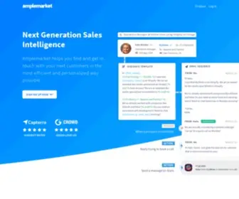 Amplemarket.com(Next Generation Sales Intelligence) Screenshot