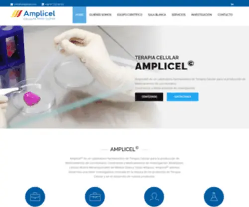 Amplicel.com(Home) Screenshot