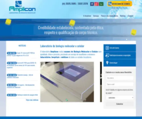 Amplicon.com.br(Laboratório de biologia molecular) Screenshot