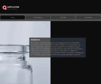 Amplicorepharma.com(AMPLICORE) Screenshot