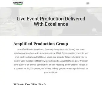 Amplifiedpg.com(Amplified Production Group) Screenshot