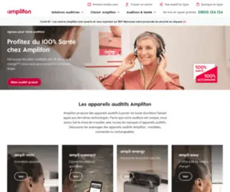 Amplifon.fr(Faites confiance au leader des appareils auditifs) Screenshot