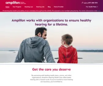 Amplifonusa.com(Amplifon Hearing Health Care) Screenshot