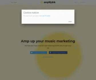 Amplify.link(Powerful smart links for music marketing) Screenshot