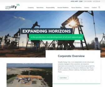 Amplifyenergy.com(Amplify Energy Corp) Screenshot